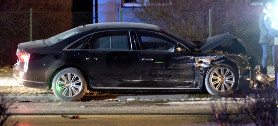 Miejsce wypadku samochodowej kolumny rządowej z udziałem premier Beaty Szydło /Andrzej Grygiel /PAP