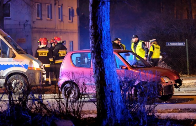 Miejsce wypadku samochodowej kolumny rządowej z udziałem premier Beaty Szydło /Andrzej Grygiel /PAP