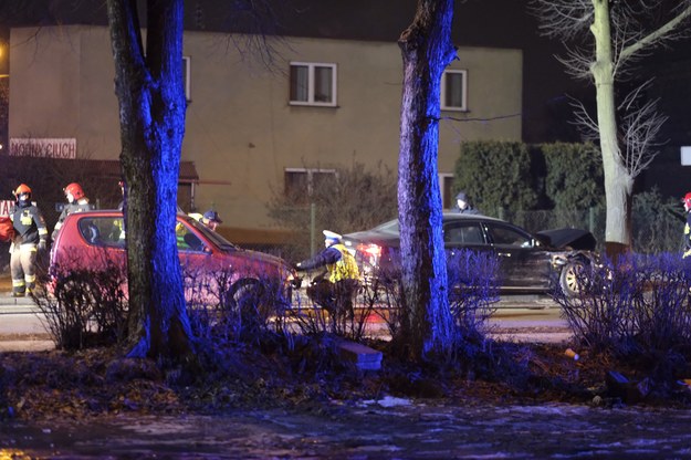 Miejsce wypadku samochodowej kolumny rządowej z udziałem premier Beaty Szydło. Zdjęcie ze stycznia 2017 roku /Andrzej  Grygiel /PAP