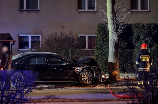 Miejsce wypadku samochodowej kolumny rządowej z udziałem premier Beaty Szydło /	Andrzej Grygiel   /PAP