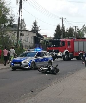 Miejsce wypadku w Bedoniu Przykościelnym w gminie Andrespol (Łódzkie) /foto. Policja Łódzka /Policja