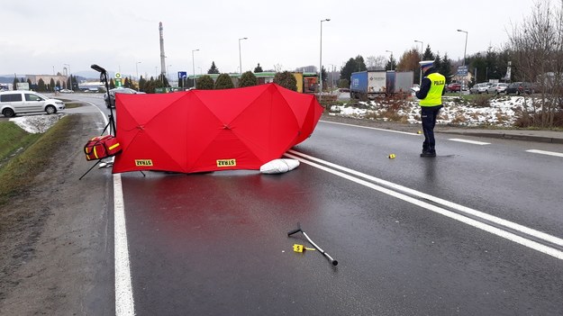 Miejsce wypadku w Gorlicach /Małopolska Policja /Policja