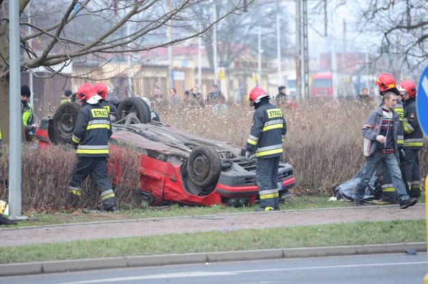 Miejsce wypadku, zdjęcie z 1 stycznia 2014 roku /Marcin Bielecki /PAP