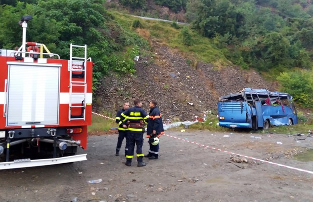 Miejsce wypadku /BULGARIAN MINISTRY OF INTERIOR PRESS OFFICE HANDOUT /PAP/EPA