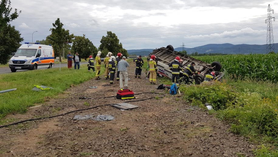 Miejsce wypadku /Gorąca Linia /Gorąca Linia RMF FM