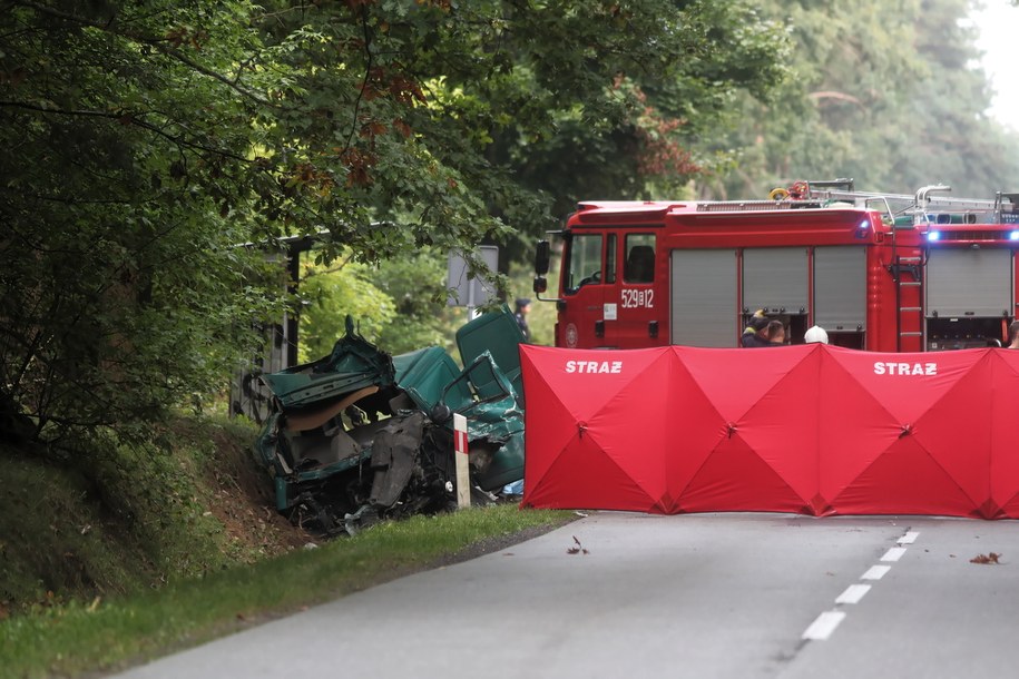Miejsce wypadku /Roman Zawistowski /PAP
