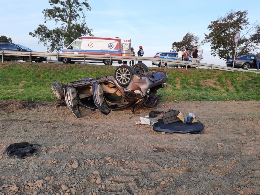 Miejsce wypadku /Gorąca Linia RMF FM