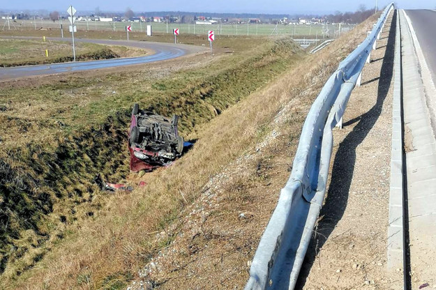 Miejsce wypadku /Policja