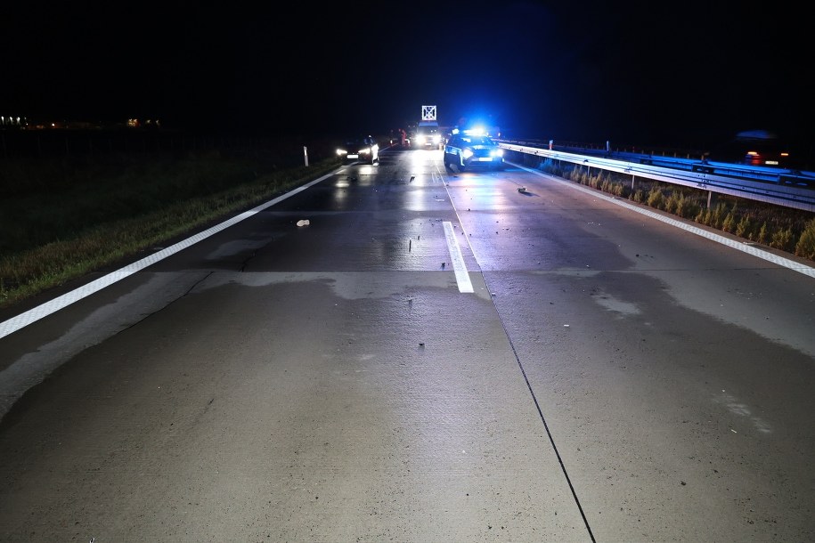 Miejsce wypadku /KMP w Legnicy /