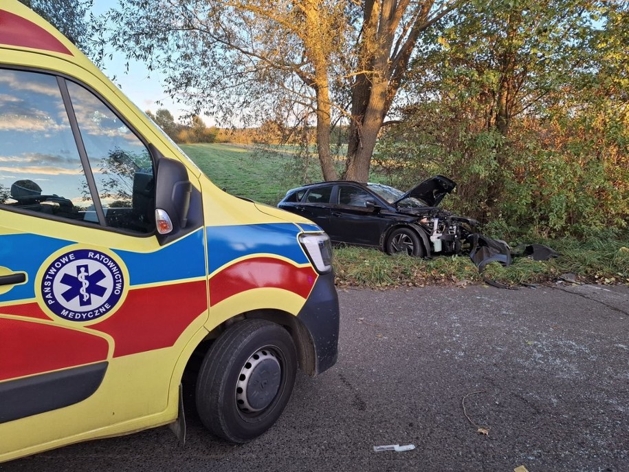 Miejsce wypadku /Kpt. Mateusz Maćkowiak /Państwowa Straż Pożarna