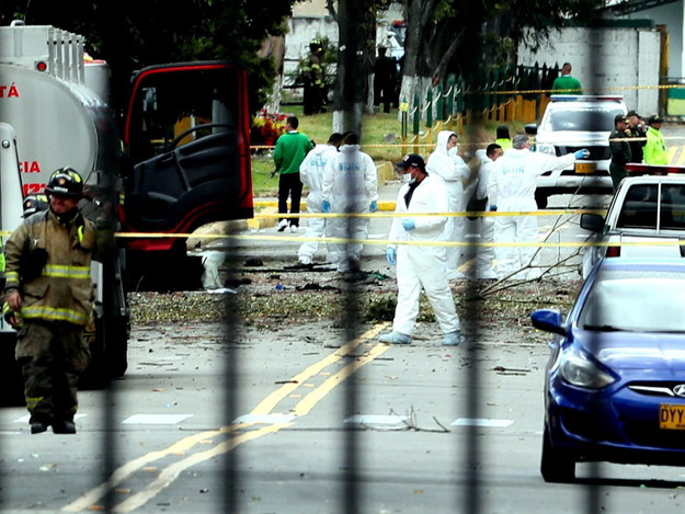 Miejsce zamachu bombowego /Mauricio Duenas Castaneda /PAP/EPA
