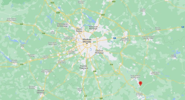 Miejscowość Gubastowo znajduje się ok. 95 km w linii prostej od centrum Moskwy /Google Maps /