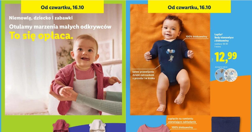 Miękkie i wygodne ubranka dla niemowląt /Lidl /INTERIA.PL