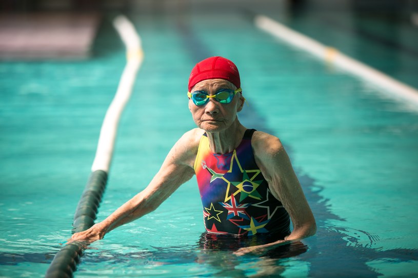 Mieko Nagaoka w wieku 106 lat nadal była aktywną pływaczką /Nur Photo /Getty Images