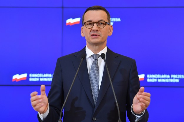 mier Mateusz Morawiecki podczas konferencji prasowej po posiedzeniu rządu w siedzibie Kancelarii Prezesa Rady Ministrów w Warszawie / 	Radek Pietruszka   /PAP