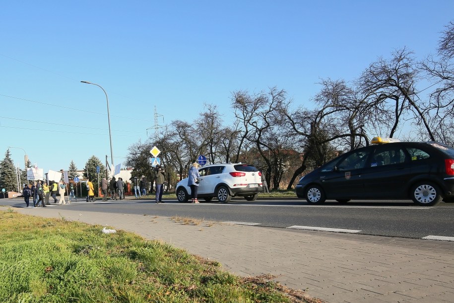 Protest mieszkańców Świerklańca. "Bardzo często dochodzi tu do wypadków"