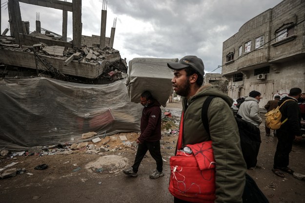 Mieszkańcy Gazy zostali zmuszeni do opuszczenia swoich domów /AA/ABACA /East News