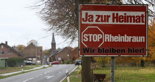 Mieszkańcy Keyenberg nie chcą oddać swojej ziemi na rzecz kopalni /fot. DW/G. Rueter /Deutsche Welle