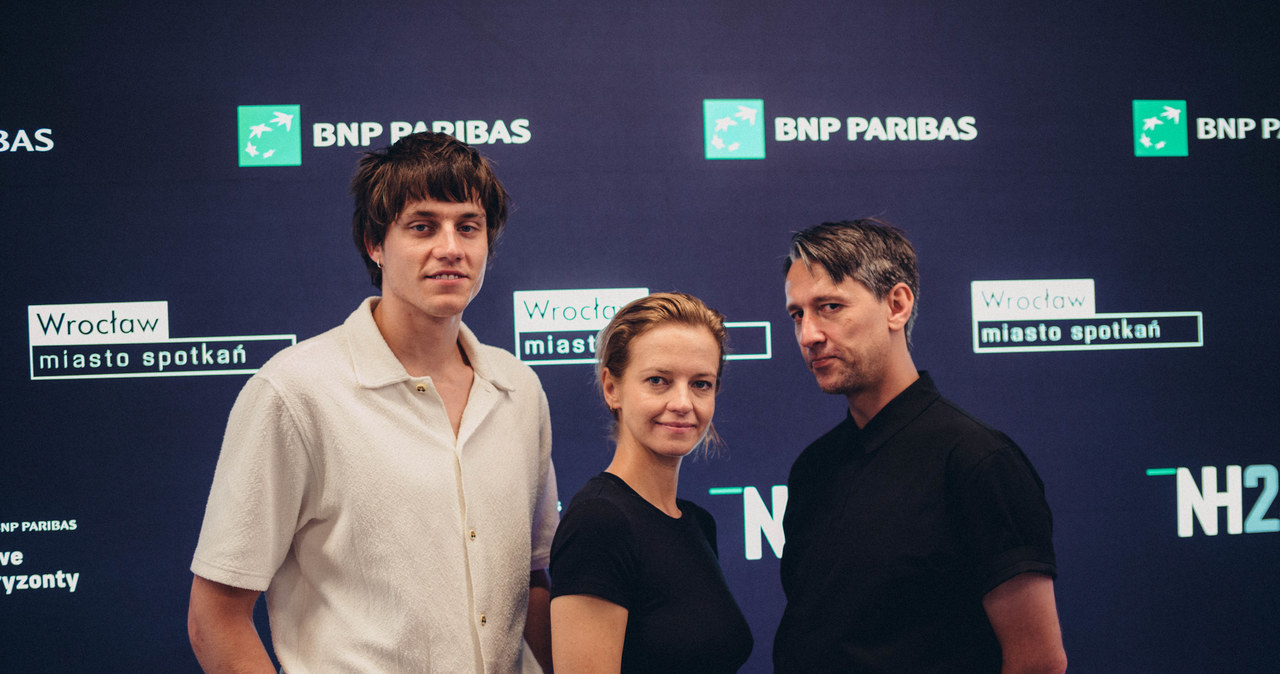 Mieszko Chomka, Marta Nieradkiewicz i Łukasz Grzegorzek podczas 25. MFF BNP Paibas we Wrocławiu /Wojciech Chrubasik /materiały prasowe