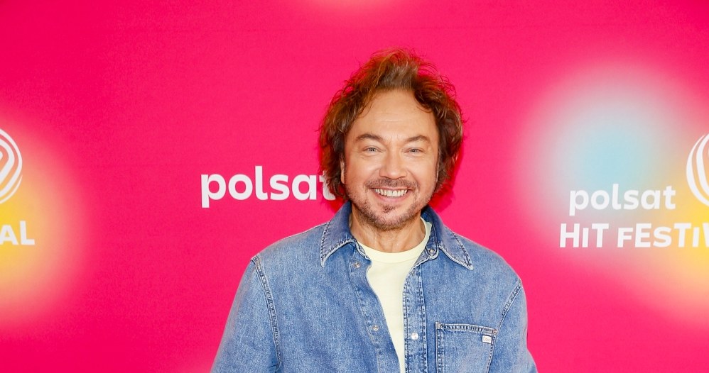 Mietek Szcześniak na konferencji Polsat Hit Festiwalu /Paweł Wrzecion /AKPA