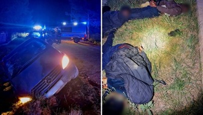 Migranci i przemytnik zatrzymani po szaleńczym pościgu. Zobacz nagranie 
