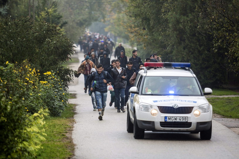 Migranci kierują się teraz w stronę Słowenii /PAP/EPA