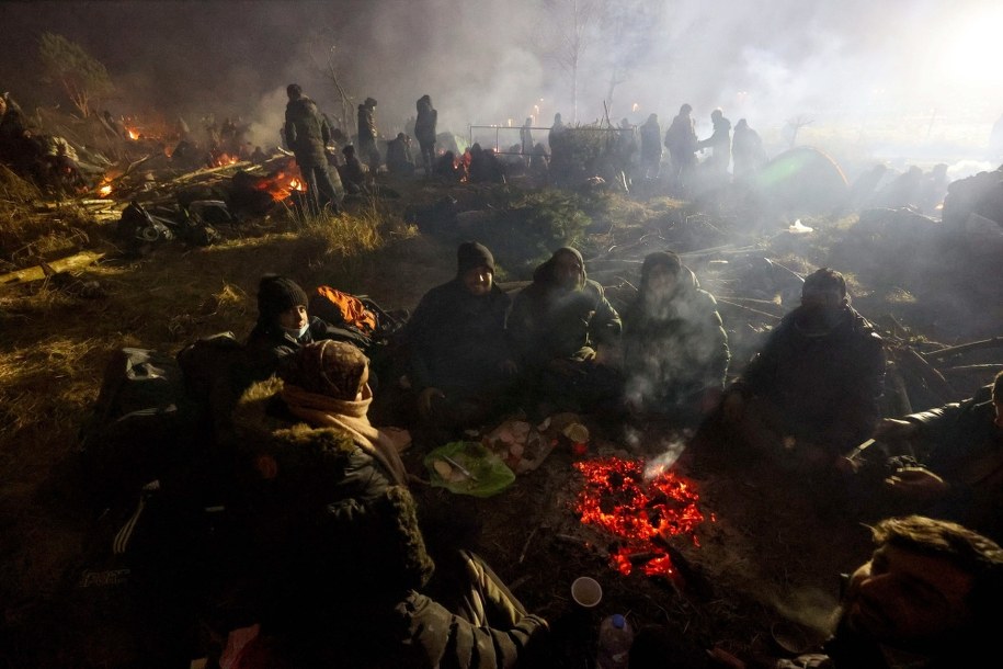 Migranci na granicy polsko-białoruskiej /MAXIM GUCHEK/BELTA HANDOUT /PAP/EPA