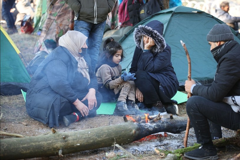 Migranci na granicy polsko-białoruskiej /LEONID SHCHEGLOV/AFP/East News /East News