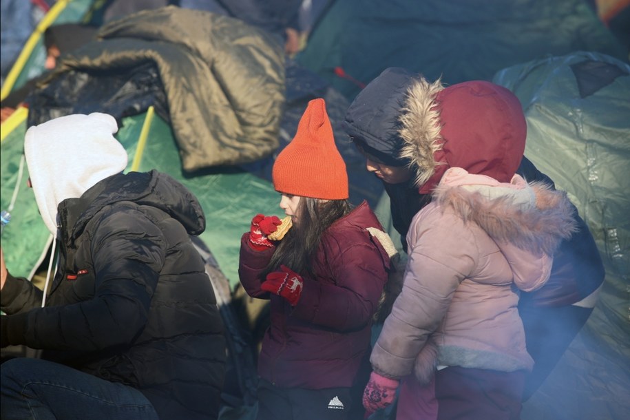 Migranci na polsko-białoruskiej granicy /LEONID SCHEGLOV/BELTA HANDOUT /PAP/EPA