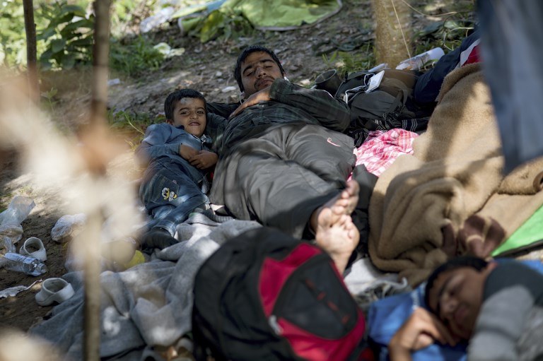 Migranci na Węgrzech /ANDREJ ISAKOVIC /AFP