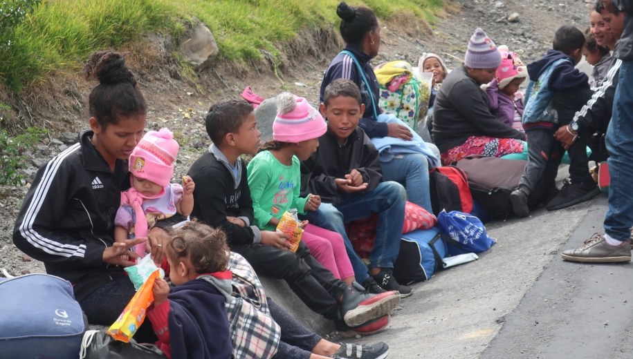 Migranci z Wenezueli /Elias L. Benaroch /PAP/EPA