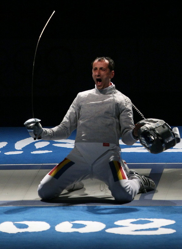 Mihai Covaliu podczas igrzysk olimpijskich w Pekinie /AFP