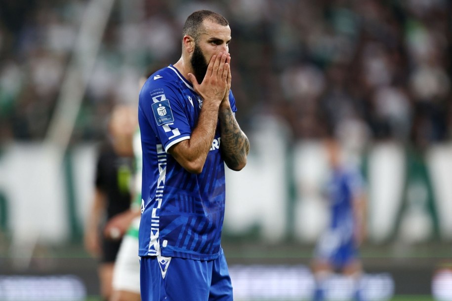 Mikael Ishak z Lecha Poznań - strzelec jedynej bramki spotkania (zdj. arch.) /Piotr Matusewicz /East News