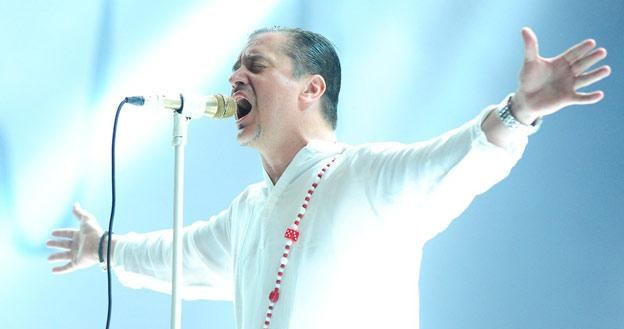 Mike Patton, wokalista Faith No More podczas występu w Gdyni (fot. Paweł Skraba) /Reporter