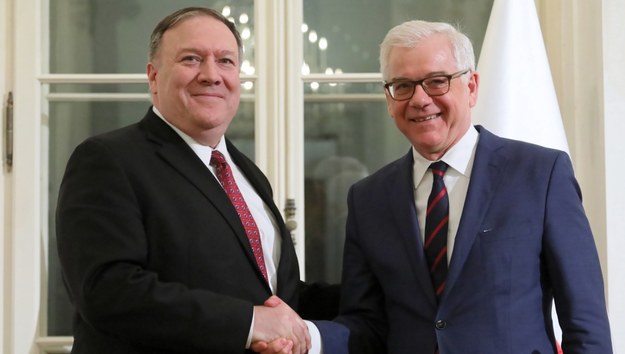 Mike Pompeo i Jacek Czaputowicz /Paweł Supernak /PAP