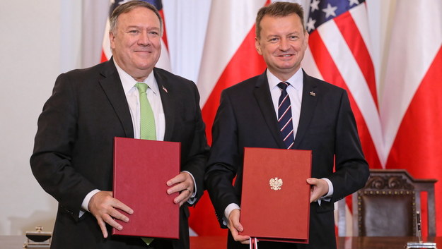 Mike Pompeo i Mariusz Błaszczak /Paweł Supernak /PAP