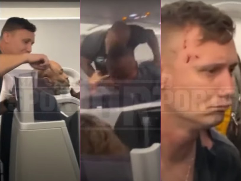 Mike Tyson bije pasażera w samolocie /TMZSports/ Youtube.com /materiał zewnętrzny