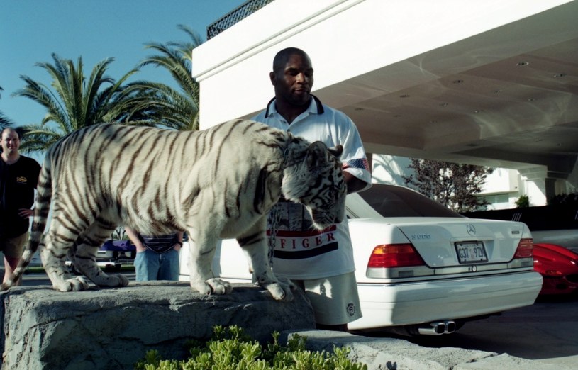Mike Tyson ze swoim tygrysem, fot. The Ring Magazine /brak /Getty Images