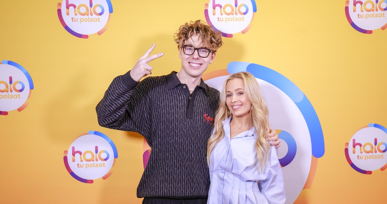 Mikołaj "Bagi" Bagiński i Magdalena Tarnowska w programie "halo tu polsat" /Gałązka /AKPA