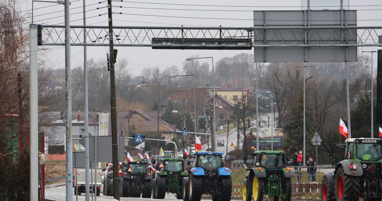 Mikołów: Zbiórka protestujących rolników