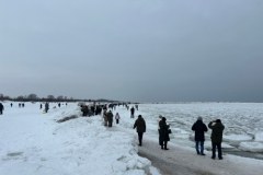 Mikoszewo jak lodowa kraina. Niezwykłe zjawisko zachwyca spacerowiczów