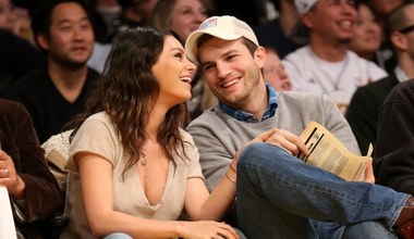 Mila Kunis i Ashton Kutcher razem na meczu