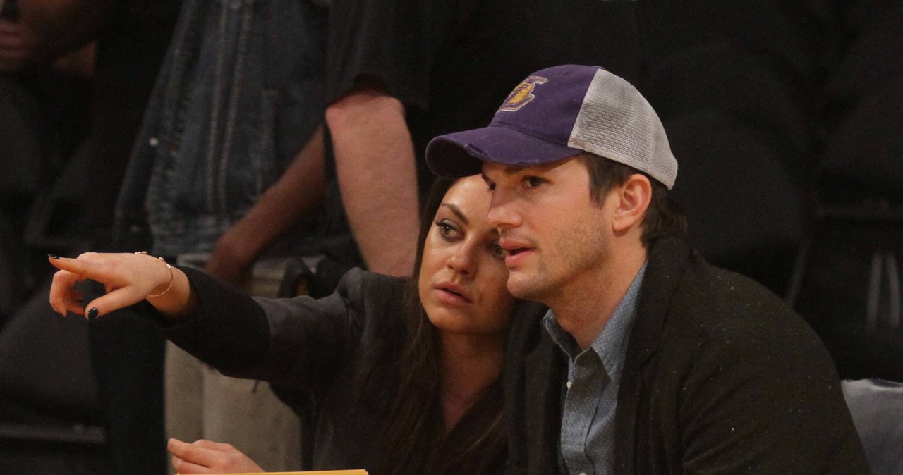 Mila Kunis i Ashton Kutcher /London Entertainment/Splash /Splashnews