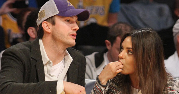 Mila Kunis i Ashton Kutcher /London Ent/Splash News /East News