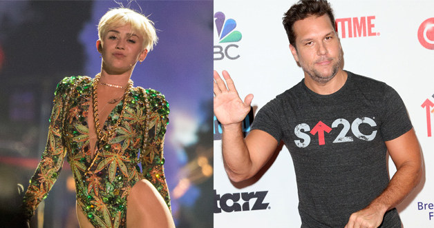 Miley Cyrus i Dane Cook /Christopher Polk, Frederick M. Brown /Getty Images