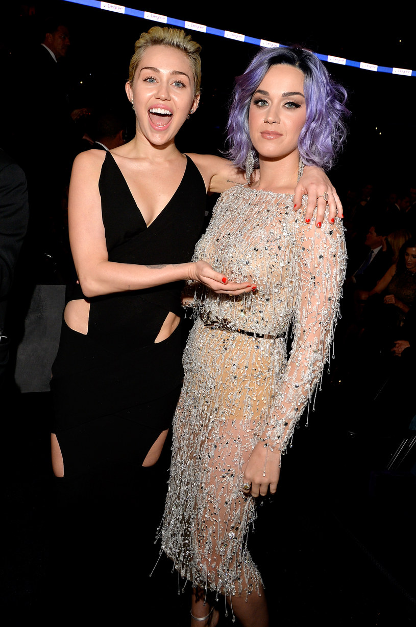 Miley Cyrus i Katy Perry w 2015 roku /Lester Cohen / Contributor /Getty Images