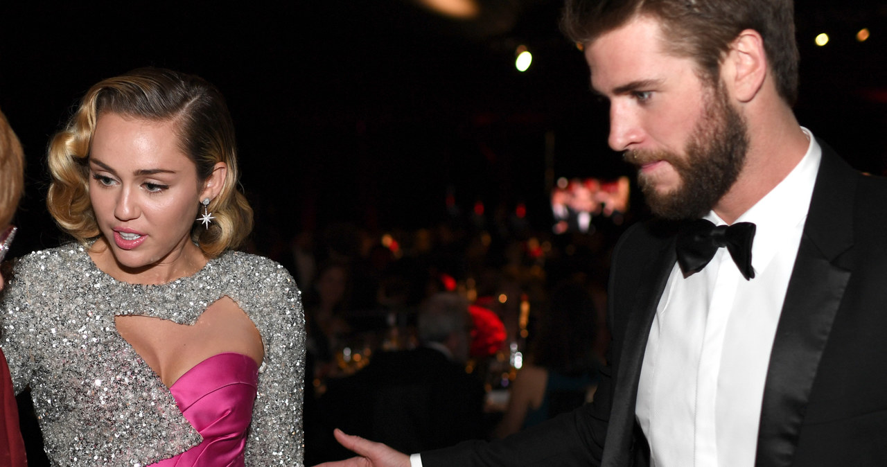 Miley Cyrus i Liam Hemsworth /Dimitrios Kambouris /Getty Images