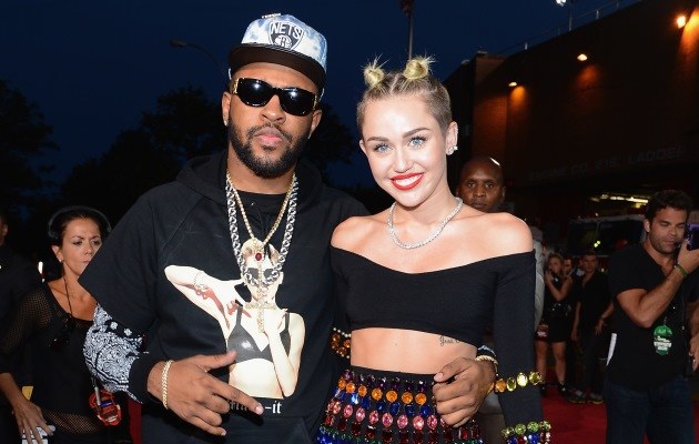 Miley Cyrus i Mike Will Made It /Larry Busacca /Getty Images