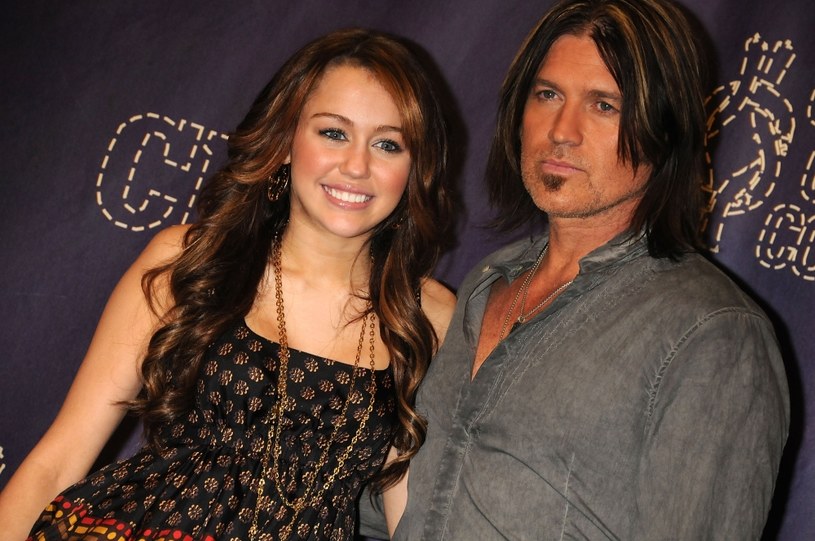 Miley i Billy Ray Cyrus, 2008 r. /Jeff Kravitz/FilmMagic /Getty Images