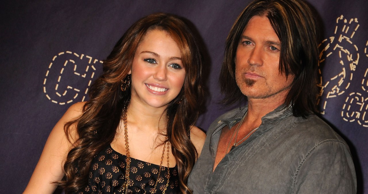 Miley i Billy Ray Cyrus, 2008 r. /Jeff Kravitz/FilmMagic /Getty Images